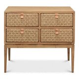 Woven Front Chest Of Four Drawers Chests LOOMLAN By Sarreid