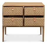 Woven Front Chest Of Four Drawers Chests LOOMLAN By Sarreid