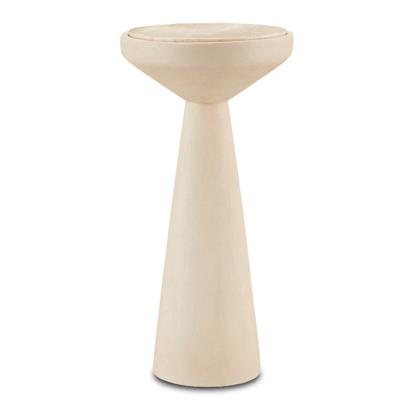 Wren Beige Accent Table Side Tables LOOMLAN By Currey & Co