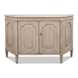 Wrenn Credenza Stone Grey Cabinet for Living Room Sideboards LOOMLAN By Sarreid