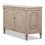 Wrenn Credenza Stone Grey Cabinet for Living Room Sideboards LOOMLAN By Sarreid