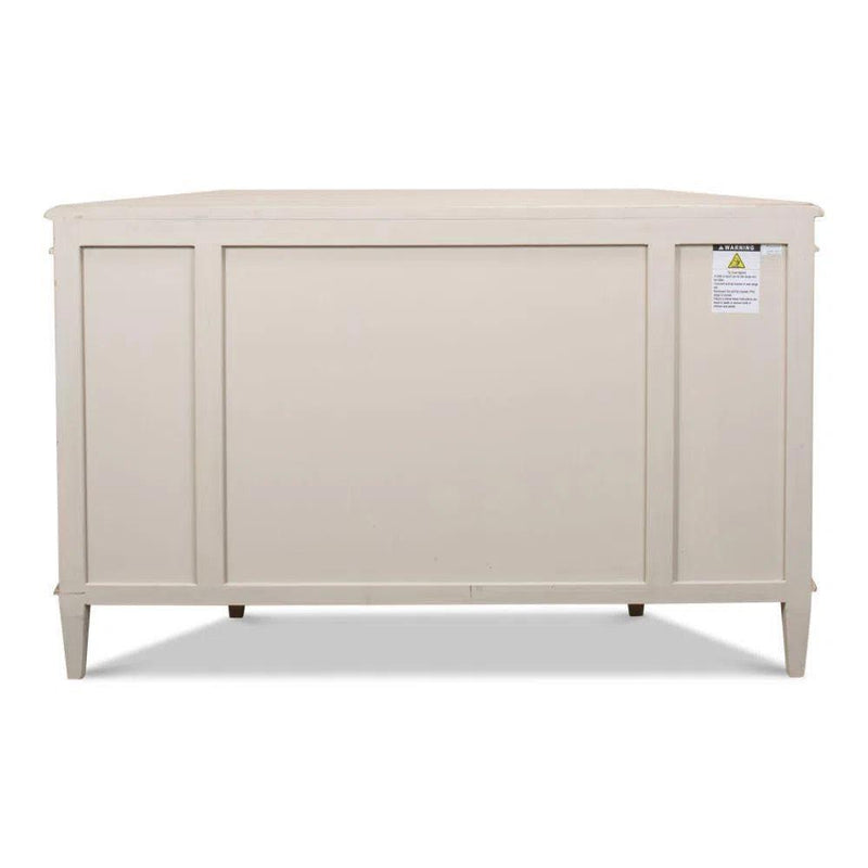 Wrenn Credenza Stone Grey Cabinet for Living Room Sideboards LOOMLAN By Sarreid