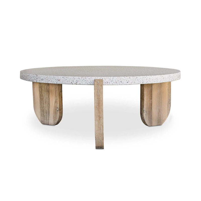 Wunder Terrazzo Round Coffee Table Coffee Tables LOOMLAN By Moe's Home