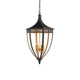 Wycombe Iron Black Lantern Lanterns LOOMLAN By Currey & Co