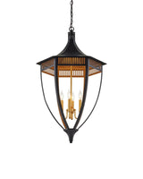 Wycombe Iron Black Lantern Lanterns LOOMLAN By Currey & Co