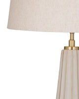 Wythe White Ceramic Table Lamp Table Lamps LOOMLAN By Bassett Mirror