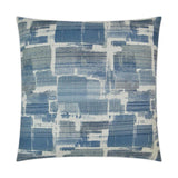 X Factor Indigo Blue Throw Pillow With Insert Throw Pillows LOOMLAN By D.V. Kap