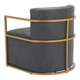 Xander Accent Chair Gray Accent Chairs LOOMLAN By Zuo Modern