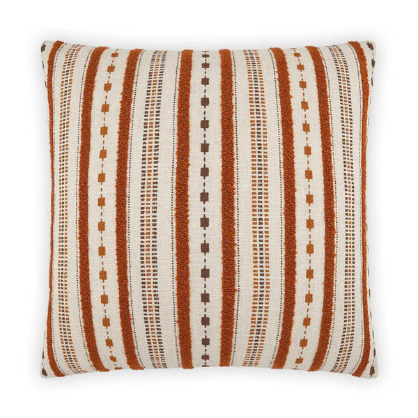 Xuma Rust Red Throw Pillow With Insert Throw Pillows LOOMLAN By D.V. Kap