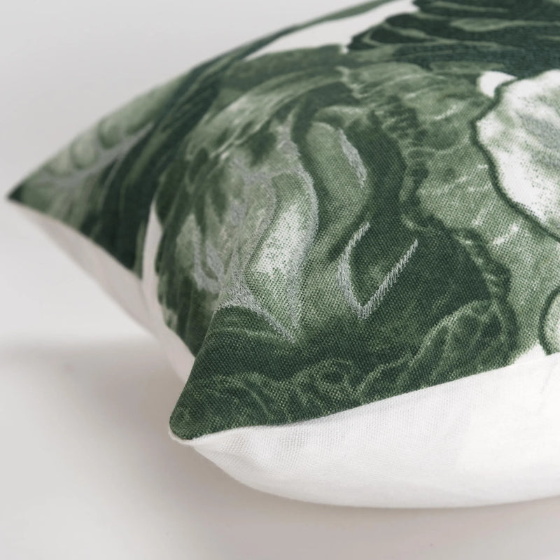 Yara Green Decorative Lumbar Pillow With Insert Throw Pillows LOOMLAN By LOOMLAN