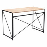 Yazmine Desk Natural & Black Home Office Desks LOOMLAN By Zuo Modern