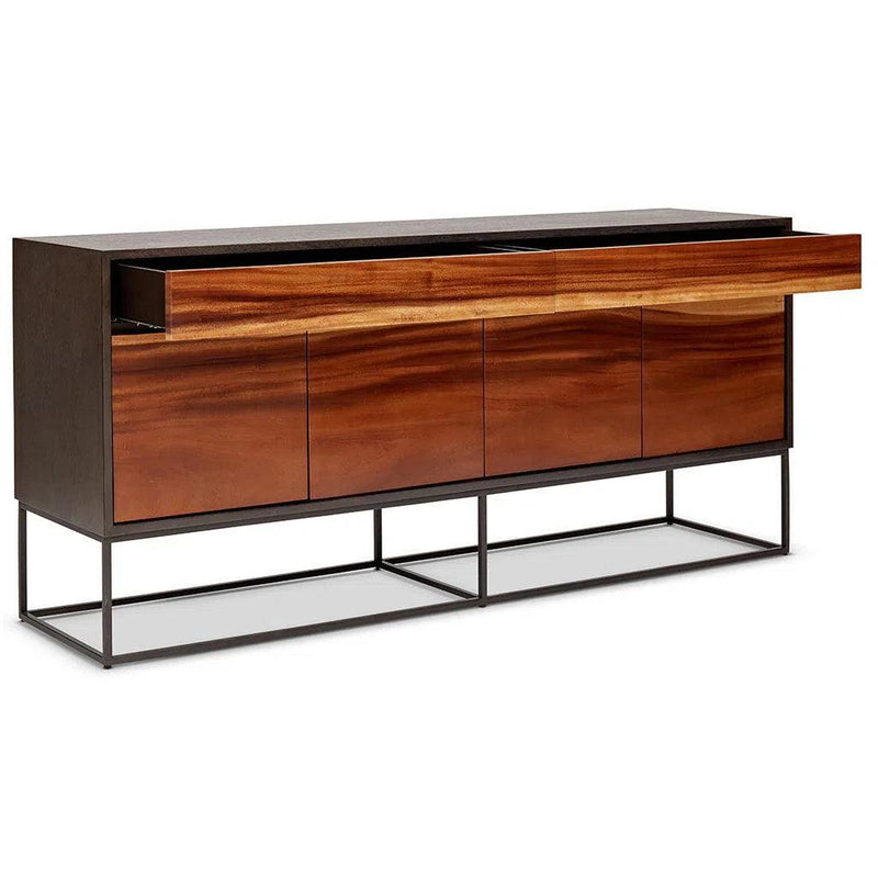 Yoga Stainless Steel Based Wooden Buffet Buffets LOOMLAN By Urbia