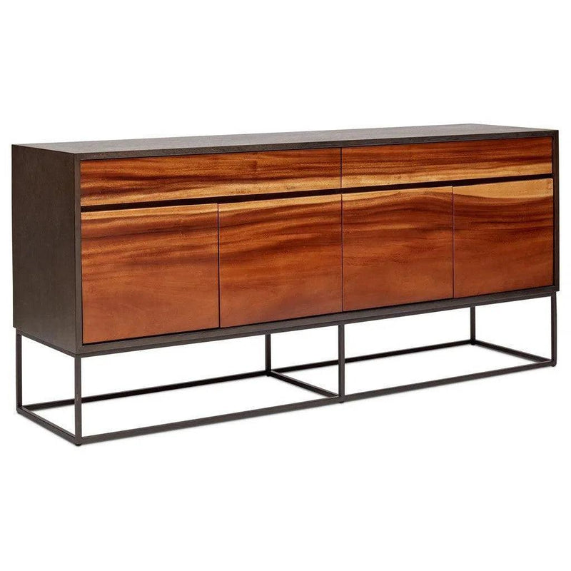 Yoga Stainless Steel Based Wooden Buffet Buffets LOOMLAN By Urbia