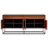 Yoga Stainless Steel Based Wooden Buffet Buffets LOOMLAN By Urbia