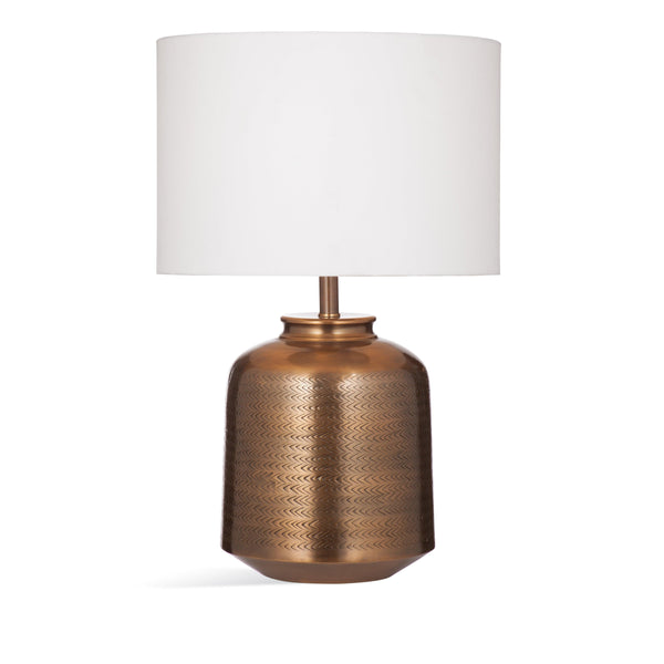 Yolo Aluminum Brown Table Lamp Table Lamps LOOMLAN By Bassett Mirror