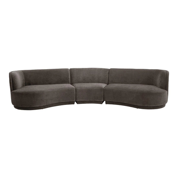 Yoon Compass Wood Modular Sectional Modular Sofas LOOMLAN By Moe's Home