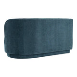 Yoon Polyester and Fsc Wood Deep Teal 2 Seat Sofa Right Sofas & Loveseats LOOMLAN By Moe's Home