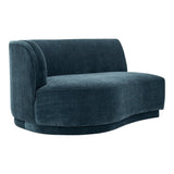 Yoon Polyester and Fsc Wood Deep Teal Chaise Left Modular Sofas LOOMLAN By Moe's Home