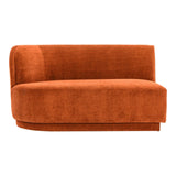 Yoon Polyester Upholstered 2 Seat Sofa Right Sofas & Loveseats LOOMLAN By Moe's Home