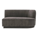 Yoon Polyester Upholstered 2 Seat Sofa Right Sofas & Loveseats LOOMLAN By Moe's Home