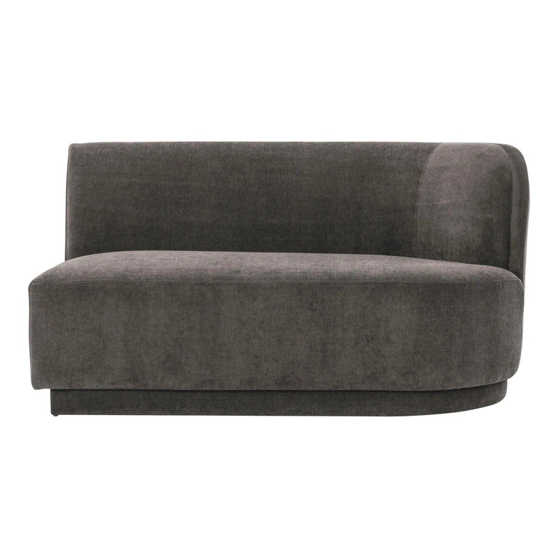 Yoon Polyester Upholstered 2 Seat Sofa Right Sofas & Loveseats LOOMLAN By Moe's Home