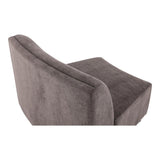 Yoon Polyester Upholstered Grey Slipper Chair Modular Sofas LOOMLAN By Moe's Home