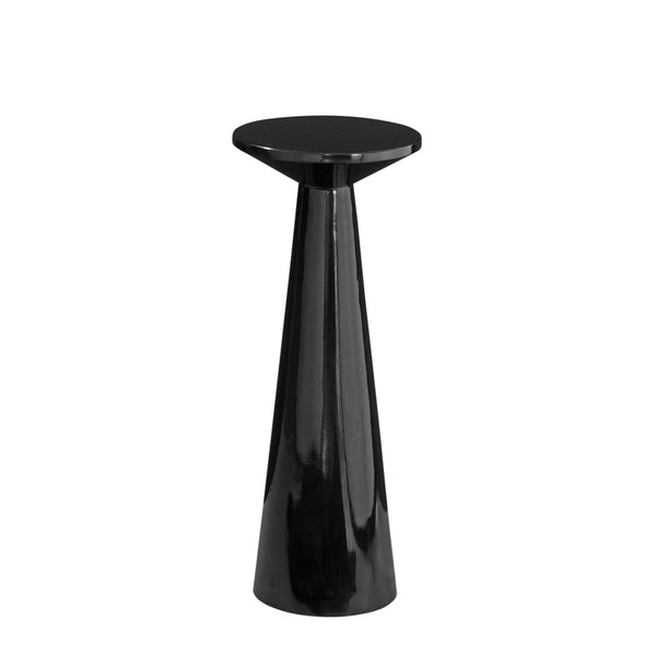 Yorick Metal Black Round Scatter Table Side Tables LOOMLAN By Bassett Mirror