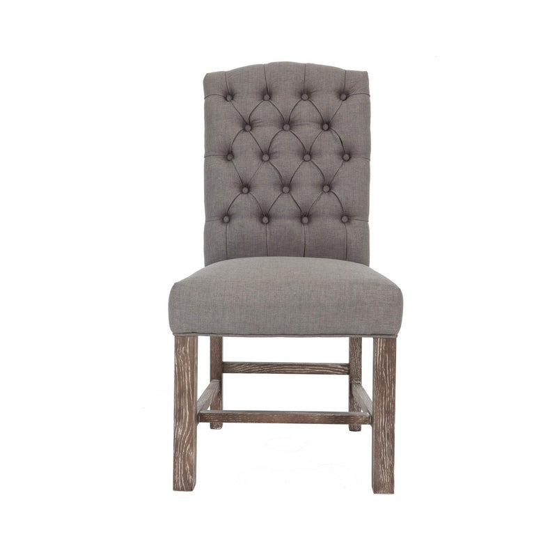 York Wood Charcoal Grey Armless Dining Chair Dining Chairs LOOMLAN By LH Imports