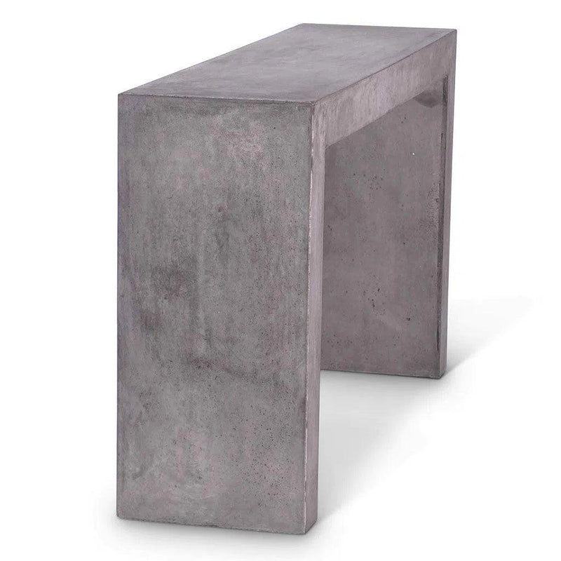 You Fiber Reinforced Concrete Rectangular Console Table Outdoor Console Tables LOOMLAN By Urbia