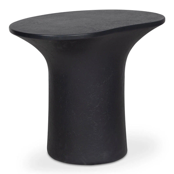 Yumi Concrete Outdoor Geometric Accent Table Outdoor Side Tables LOOMLAN By Moe's Home