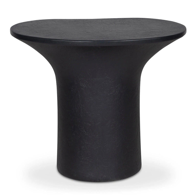 Yumi Concrete Outdoor Geometric Accent Table Outdoor Side Tables LOOMLAN By Moe's Home