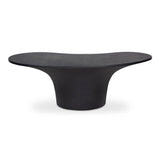 Yumi Concrete Outdoor Oval Coffee Table Outdoor Coffee Tables LOOMLAN By Moe's Home