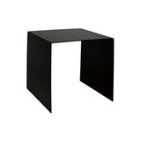 Yves Black Steel Medium Rectangle Side Table Side Tables LOOMLAN By Noir