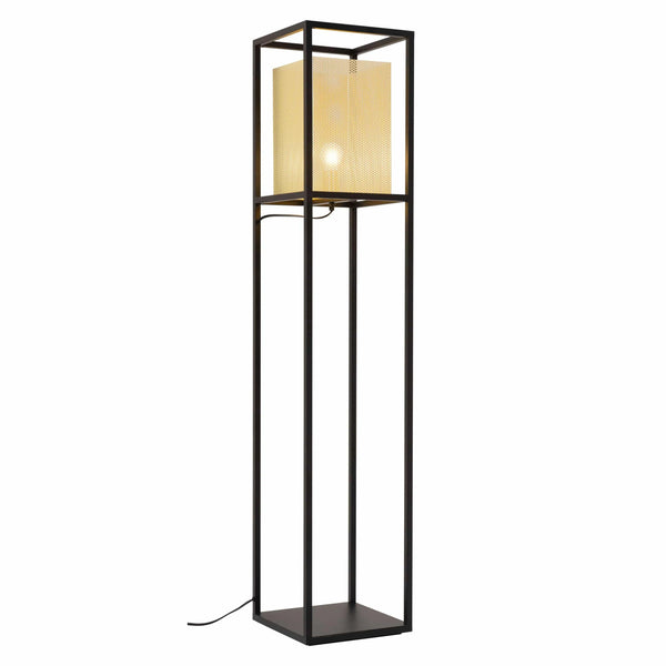 Yves Floor Lamp Gold & Black Floor Lamps LOOMLAN By Zuo Modern