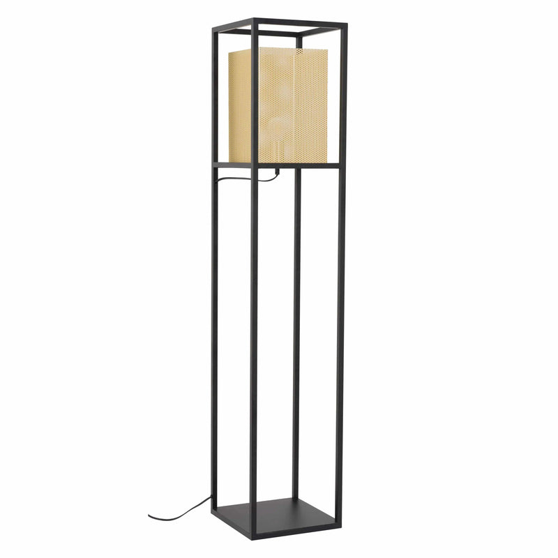 Yves Floor Lamp Gold & Black Floor Lamps LOOMLAN By Zuo Modern