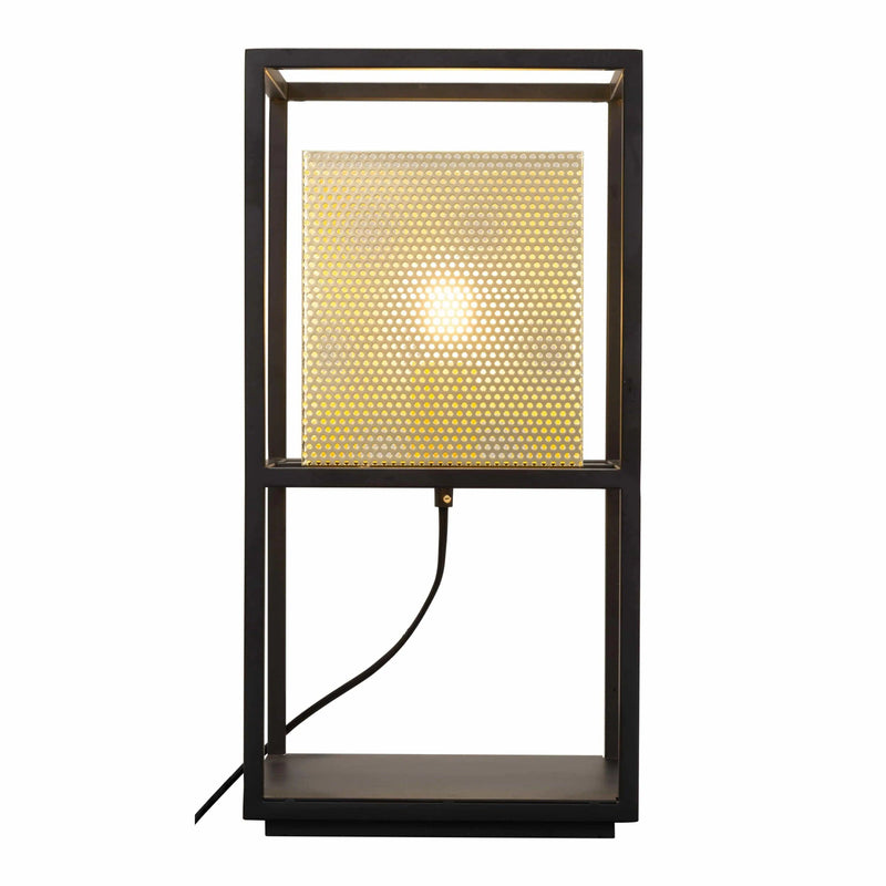 Yves Table Lamp Gold & Black Table Lamps LOOMLAN By Zuo Modern