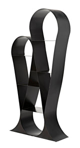 Zaha Bookcase, Black Metal Bookcases LOOMLAN By Noir