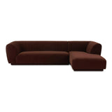 Zandro Polyester Upholstered Sectional Right Modular Sofas LOOMLAN By Moe's Home