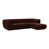 Zandro Polyester Upholstered Sectional Right Modular Sofas LOOMLAN By Moe's Home