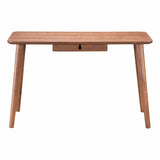 Zane Desk Walnut Home Office Desks LOOMLAN By Zuo Modern