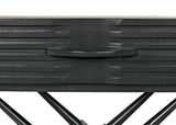 Zanta Wood Black Rectangle Side Table Side Tables LOOMLAN By Noir