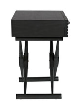 Zanta Wood Black Rectangle Side Table Side Tables LOOMLAN By Noir