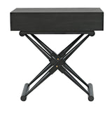 Zanta Wood Black Rectangle Side Table Side Tables LOOMLAN By Noir