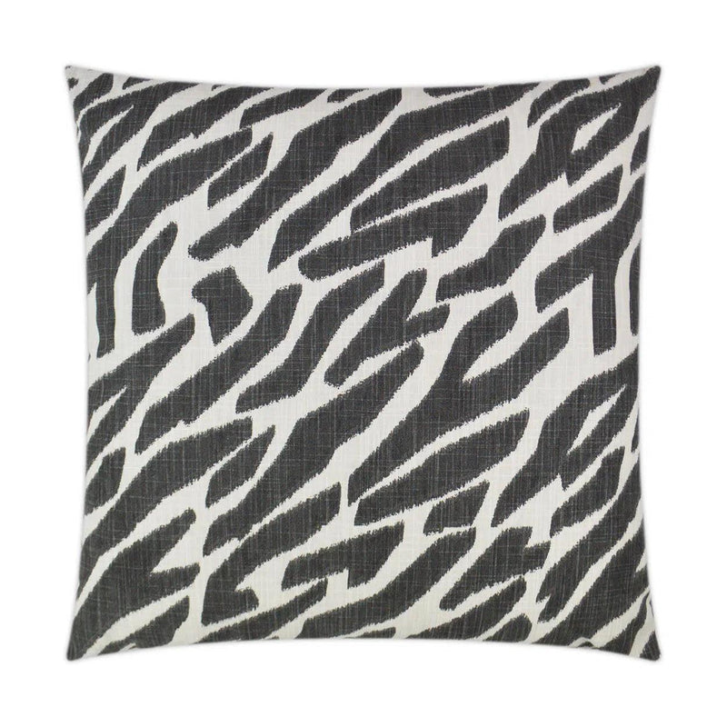 Zany Ink Black Throw Pillow With Insert Throw Pillows LOOMLAN By D.V. Kap