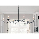 Zanzibar Black Saxon Black Chandelier Chandeliers LOOMLAN By Currey & Co