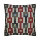 Zanzibar Red Throw Pillow With Insert Throw Pillows LOOMLAN By D.V. Kap