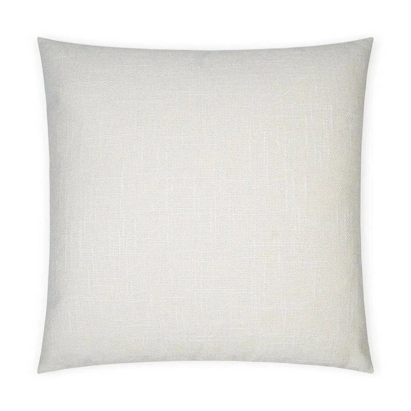 Zareen Vanilla Solid Textured Ivory Large Throw Pillow With Insert Throw Pillows LOOMLAN By D.V. Kap