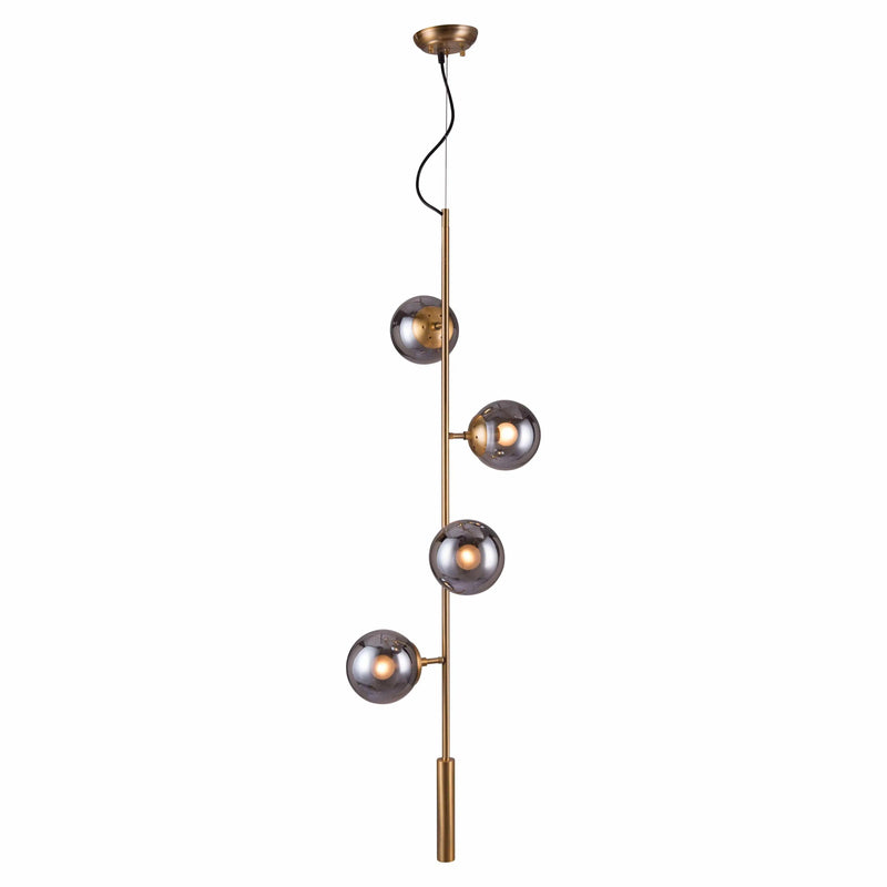 Zatara Ceiling Lamp Brass Pendants LOOMLAN By Zuo Modern