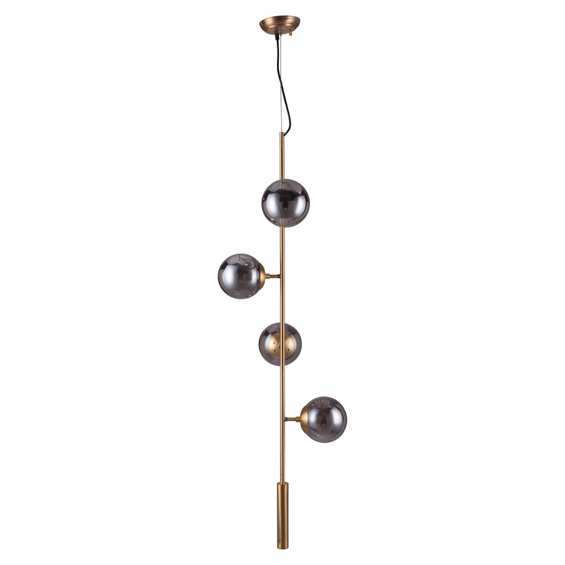 Zatara Ceiling Lamp Brass Pendants LOOMLAN By Zuo Modern