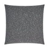 Zealand Textured Farmhouse Black Large Throw Pillow With Insert Throw Pillows LOOMLAN By D.V. Kap